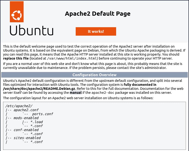 Apache2 Welcome Page